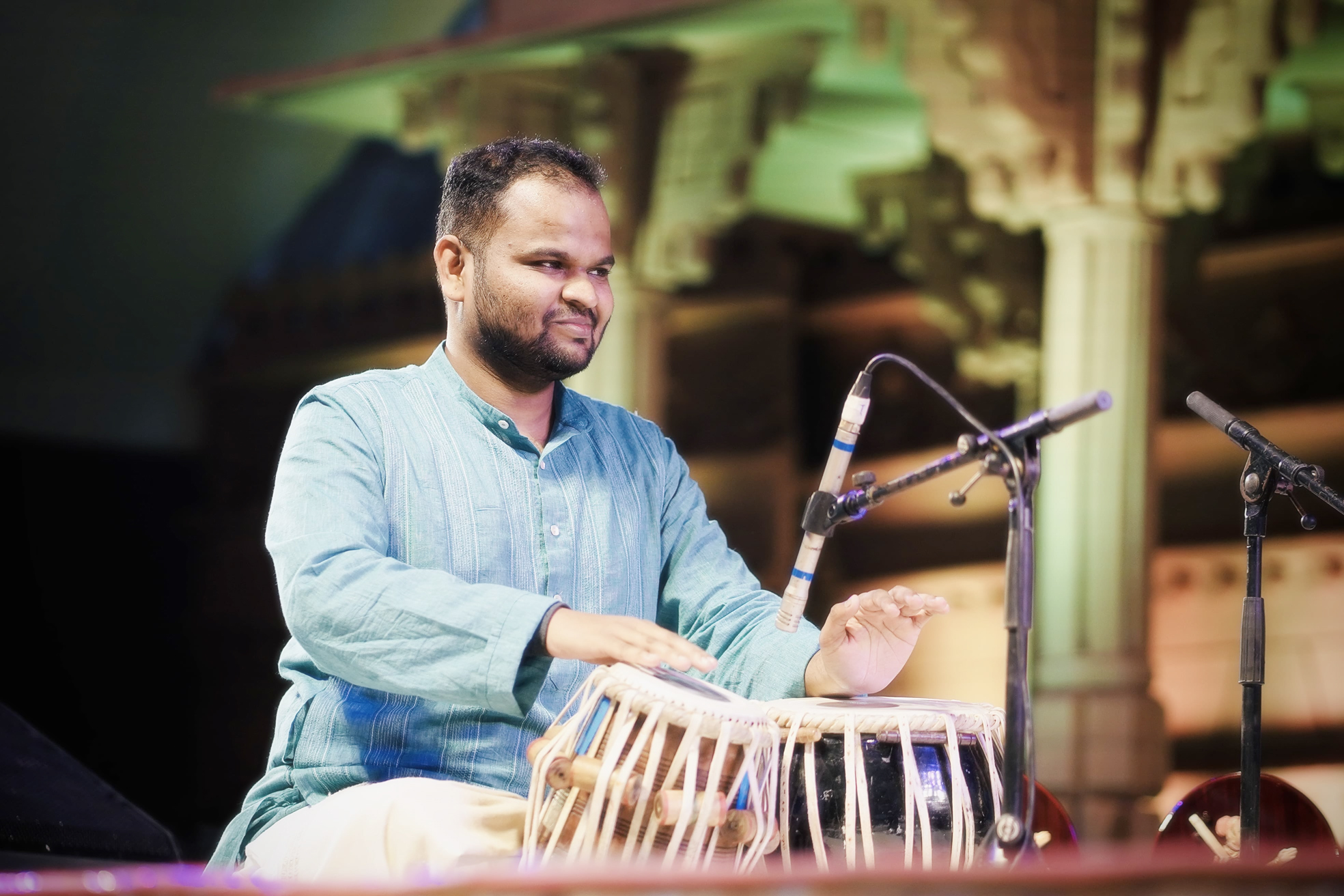 Ajinkya Galande performing at Tansen Samroh, Gwalior, 2025
