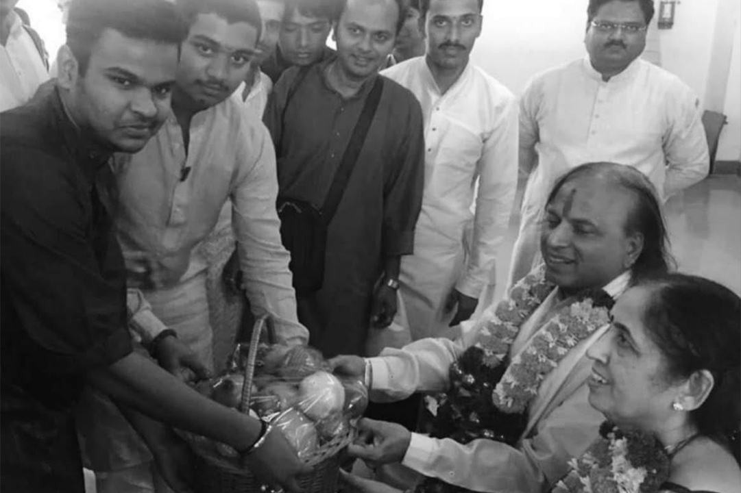 Ajinkya Galande with Guruji